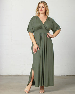 Vienna Maxi Dress in Matcha Green Tea