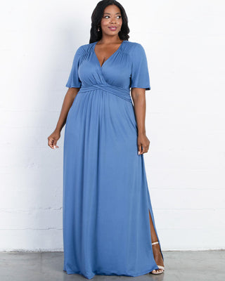 Desert Rain Maxi Dress  in Cornflower Blue