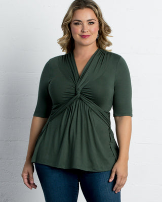 Caycee Twist Top in Olive