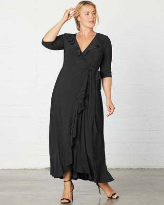Maritime Maxi Dress  in Black Noir