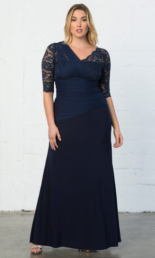 Soiree Evening Gown  in Nocturnal Navy