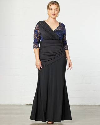 Soiree Evening Gown  in Violet Noir