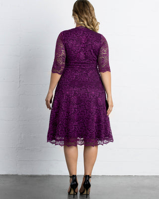 Mademoiselle Lace Cocktail Dress in Berry Bliss