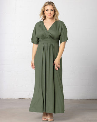 Vienna Maxi Dress in Matcha Green Tea