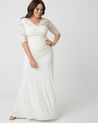 Elegant Aisle Wedding Gown in Ivory