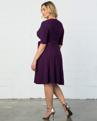 Essential Wrap Dress in Plum Passion