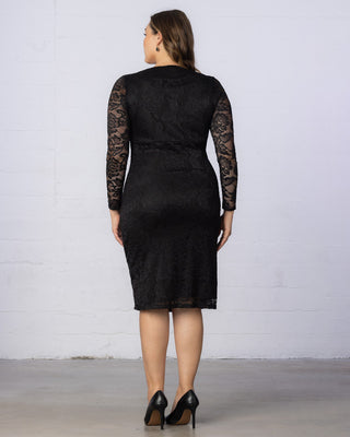 Valentina Illusion Dress  in Slate Blue