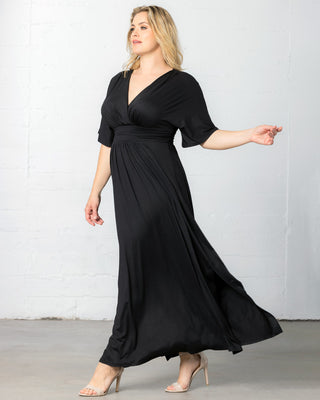 Vienna Maxi Dress in Black Noir