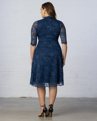 Mademoiselle Lace Cocktail Dress in Navy