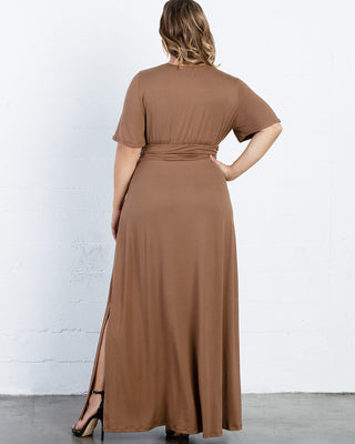 Desert Rain Maxi Dress  in Coffee