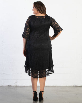 Livi Lace Dress  in Onyx