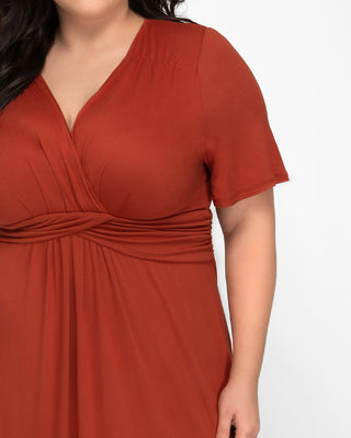 Desert Rain Maxi Dress  in Orange