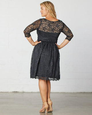 Luna Lace Dress  in Black