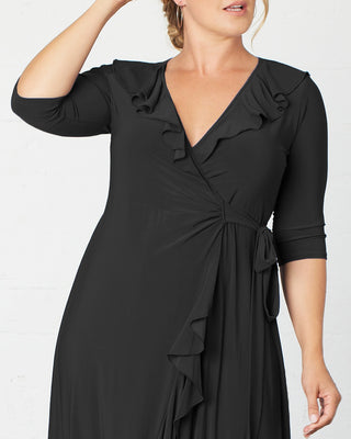Maritime Maxi Dress  in Black Noir