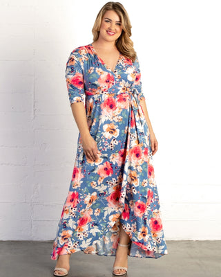 Meadow Dream Maxi Dress  in Daydream Blue Bouquet