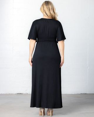 Vienna Maxi Dress in Black Noir