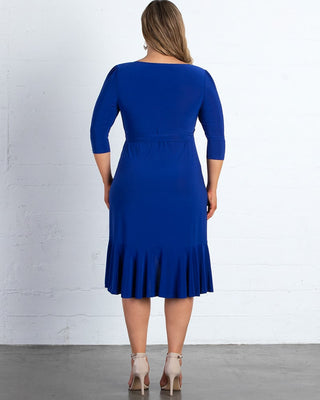 Whimsy Wrap Dress  in Cobalt Blue