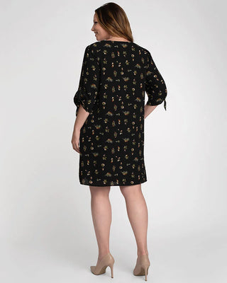 Manhattan A-Line Shift Dress in Potted Plant Print