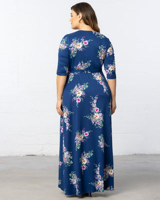 Meadow Dream Maxi Dress in Blue Floral Print