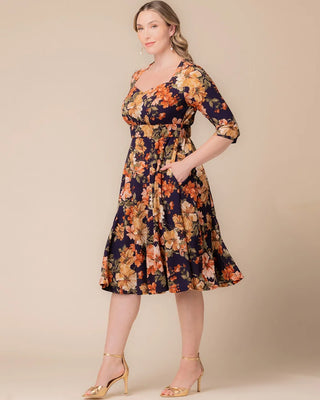Royal Sweetheart Cocktail Dress in Autumn Garden