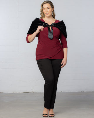 Starlet Faux Fur Bolero Shrug in Black