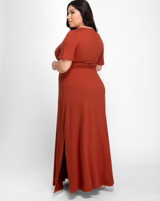 Desert Rain Maxi Dress  in Orange
