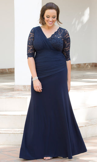 Soiree Evening Gown  in Nocturnal Navy