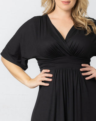 Vienna Maxi Dress in Black Noir