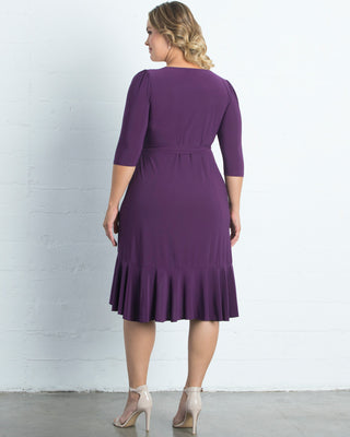 Whimsy Wrap Dress in Plum Passion
