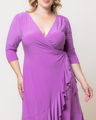 Whimsy Wrap Dress in Lilac
