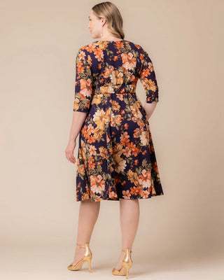 Royal Sweetheart Cocktail Dress in Autumn Garden