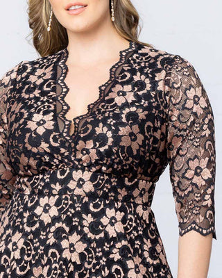 Limited Edition Luxe Lace Top in Rose Gold Lace