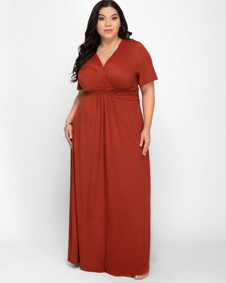 Desert Rain Maxi Dress  in Orange