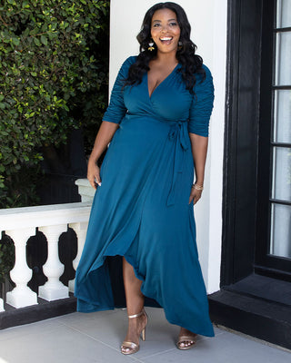 Meadow Dream Maxi Dress in Teal Topaz