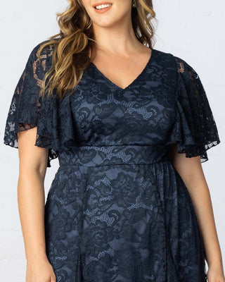 Camille Lace Cocktail Dress in Twilight Blue