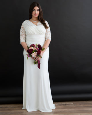 Elegant Aisle Wedding Gown in Ivory