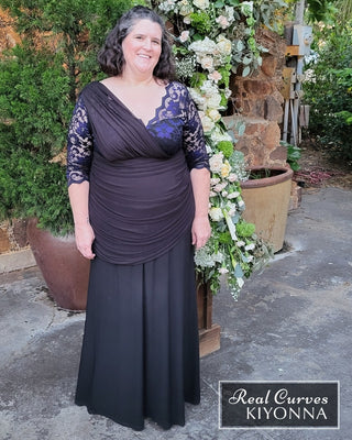 Soiree Evening Gown  in Violet Noir