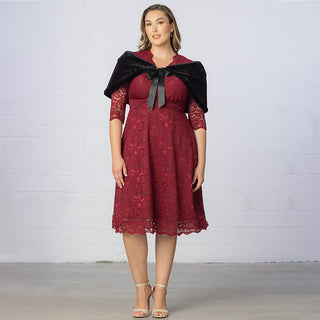 Starlet Faux Fur Bolero Shrug in Black