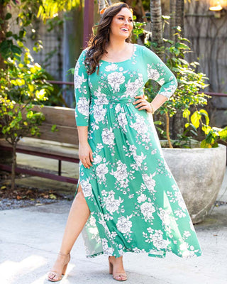 Maya Maxi Dress  in Green