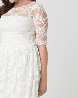 Aurora Lace Dress  in Ivory