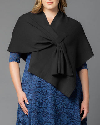 Kinsley Keyhole Wrap in Black