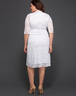 Luxe Lace Dress in White