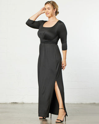 Maya Maxi Dress  in Black