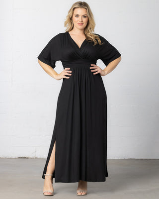 Vienna Maxi Dress in Black Noir