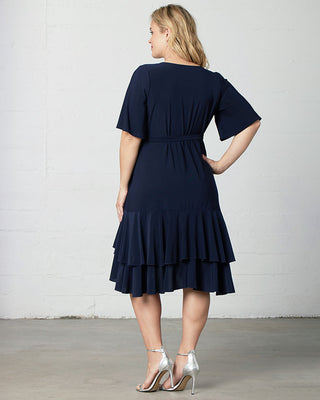 Miranda Wrap Dress - Sale! in Navy