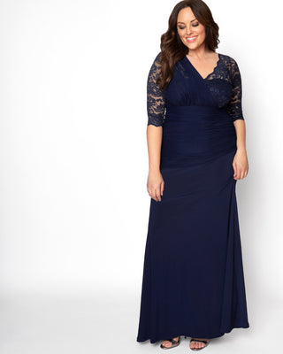 Soiree Evening Gown  in Nocturnal Navy