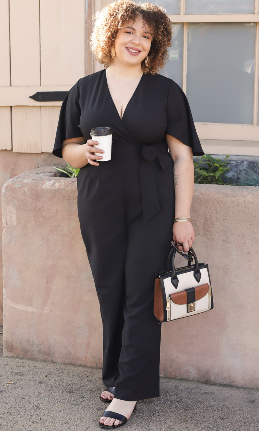 Plus size cheap gray jumpsuit