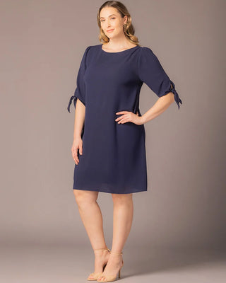 Kiyonna Women's Plus Size Manhattan Shift Dress Dress, Navy Blue, 3X Kiyonna Women's Plus Size Manhattan Shift Dress Dress, Navy Blue, 3X