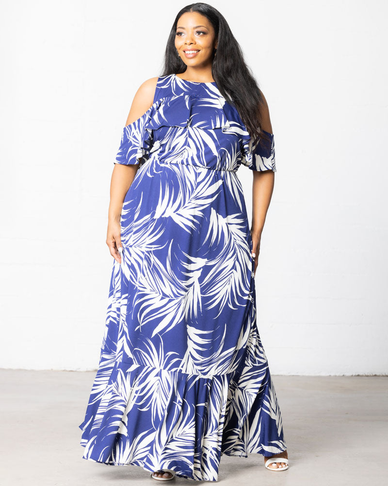 Piper Cold Shoulder Maxi Dress – Kiyonna