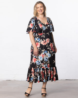 Madrid Maxi Maxi Dress in Moody Meadow Print